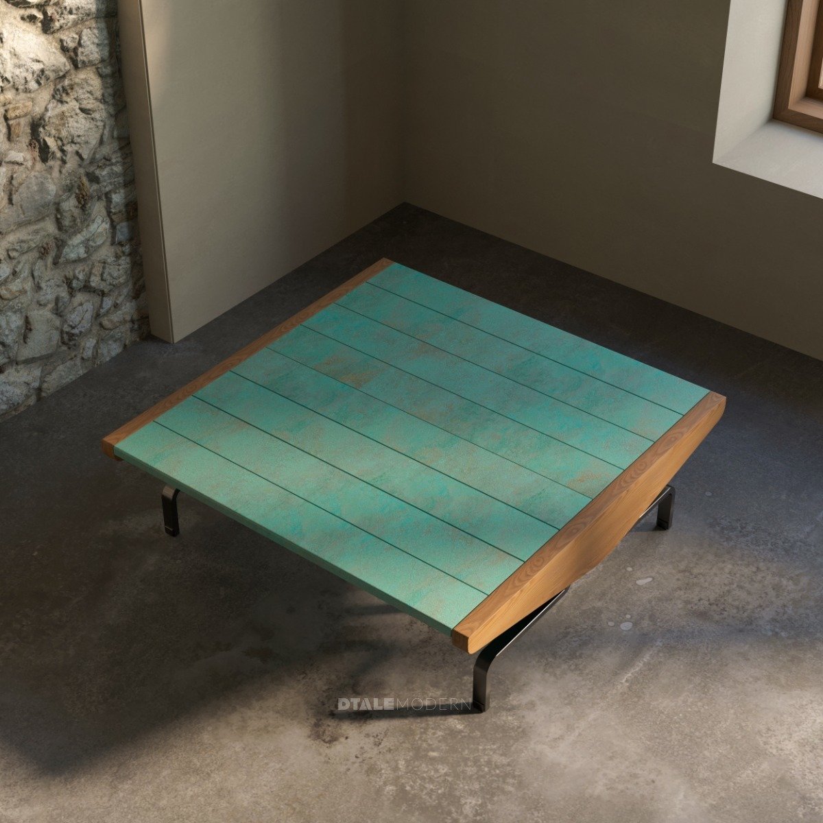 Buy Bombay Club Coffee Table - Blue Patina Online in India - Dtale Modern